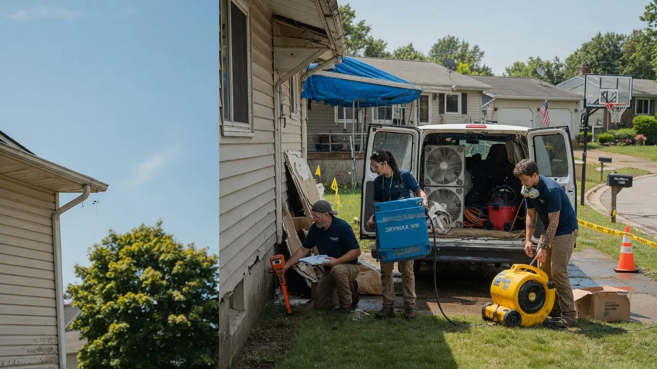 Ceiling Leak Cleanup in Allentown, PA near me